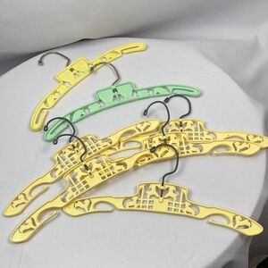 Vintage nursery rhyme plastic metal baby hangers